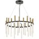 Echo LED 26 inch Black Chandelier Ceiling Light