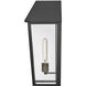 Maclin 1 Light 19.5 inch Black Outdoor Wall Mount