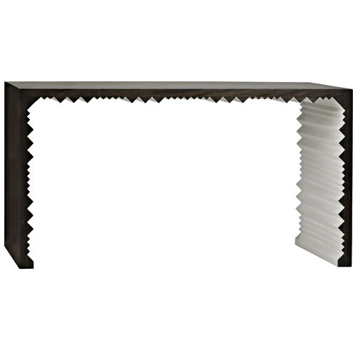 Nelson 60 X 14 inch Ebony Walnut and White Console in Ebony with White