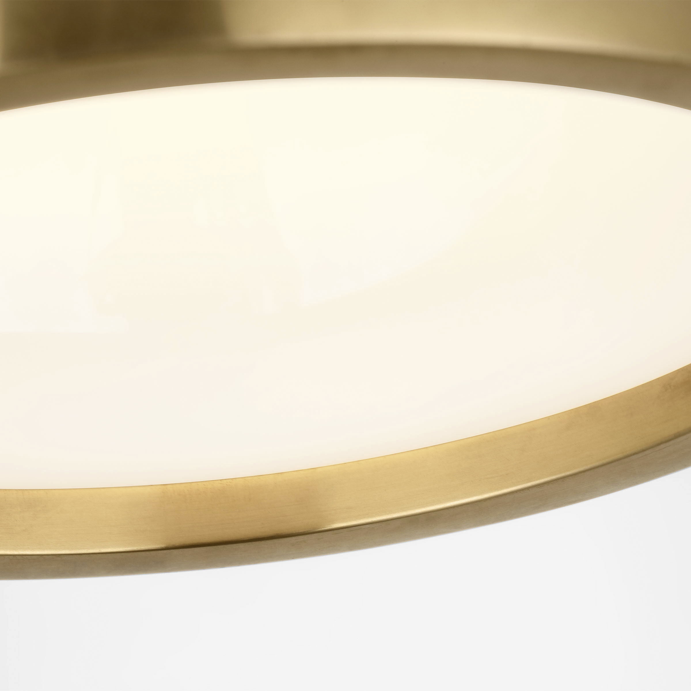 Mick De Giulio Dola LED 6 inch Hand-Rubbed Antique Brass Flush Mount Ceiling Light