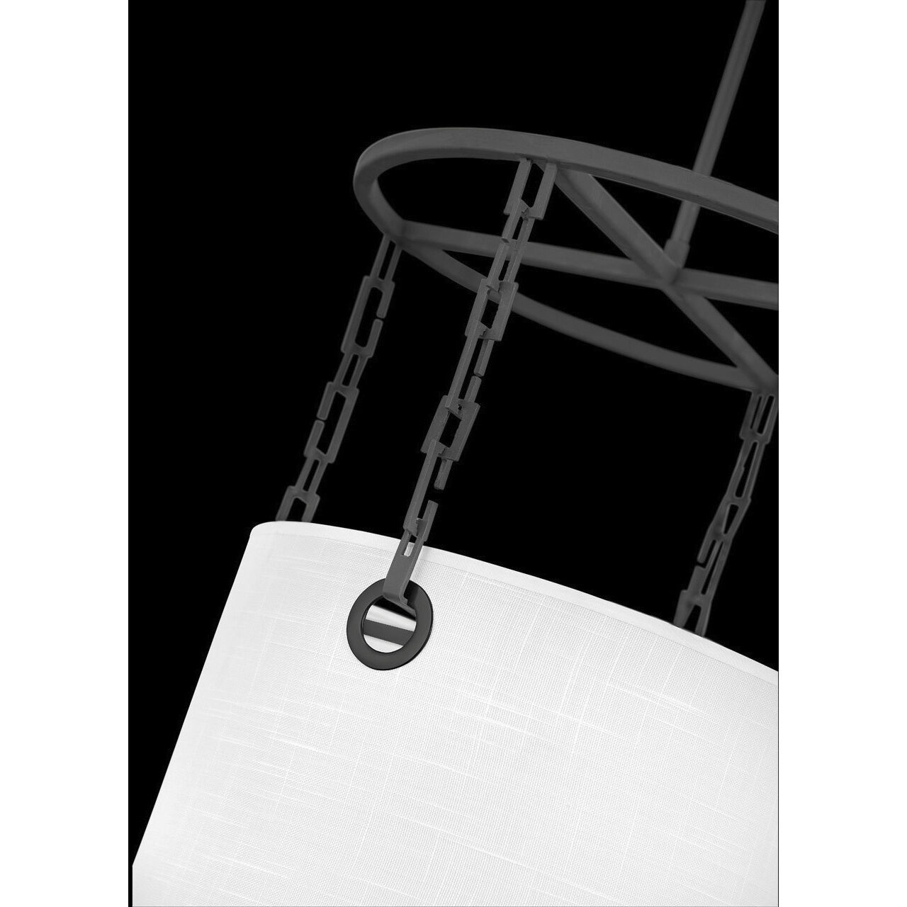 Lisa McDennon Tribeca 6 Light 30 inch Black Indoor Chandelier Ceiling Light