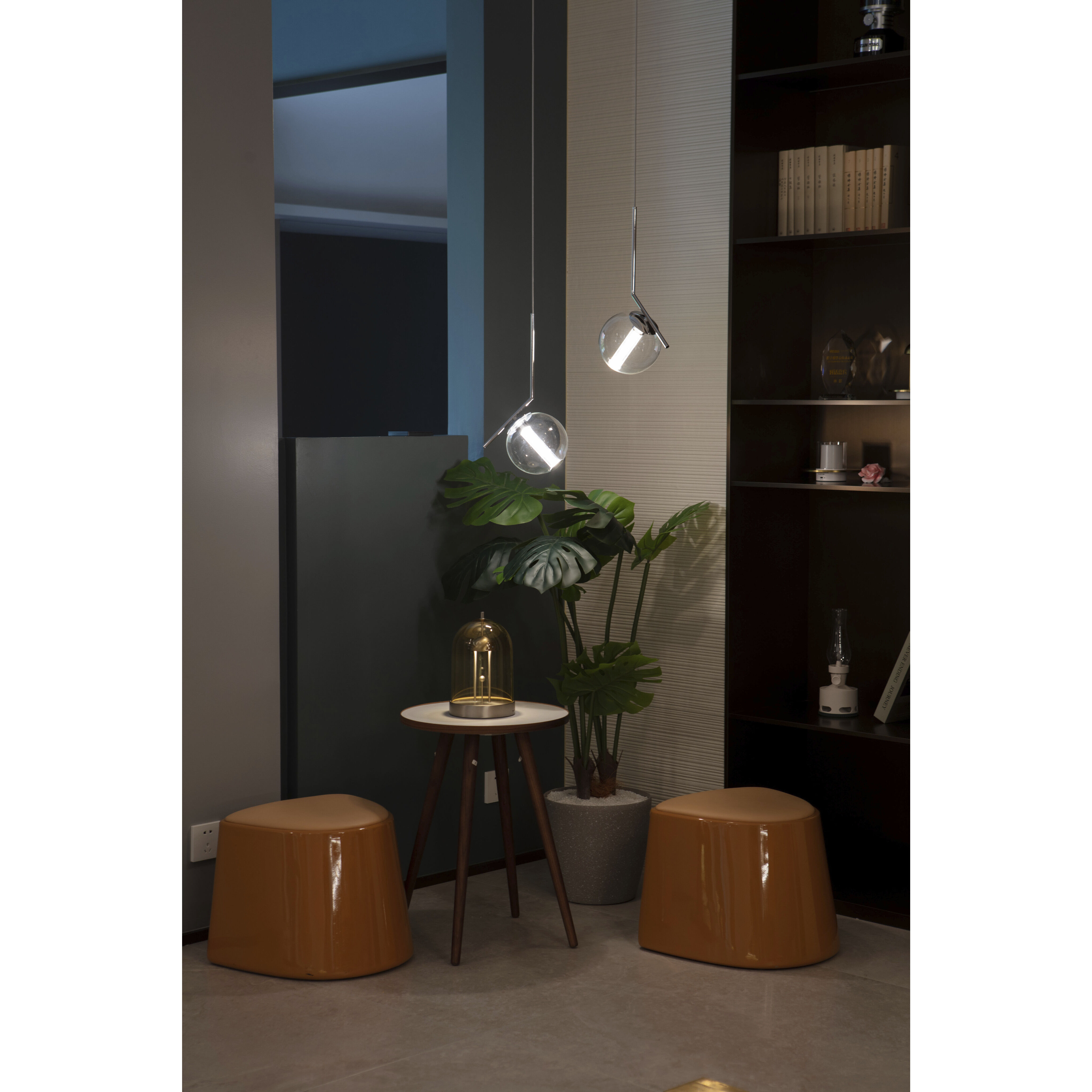 Vetri LED 5.91 inch Chrome Pendant Ceiling Light