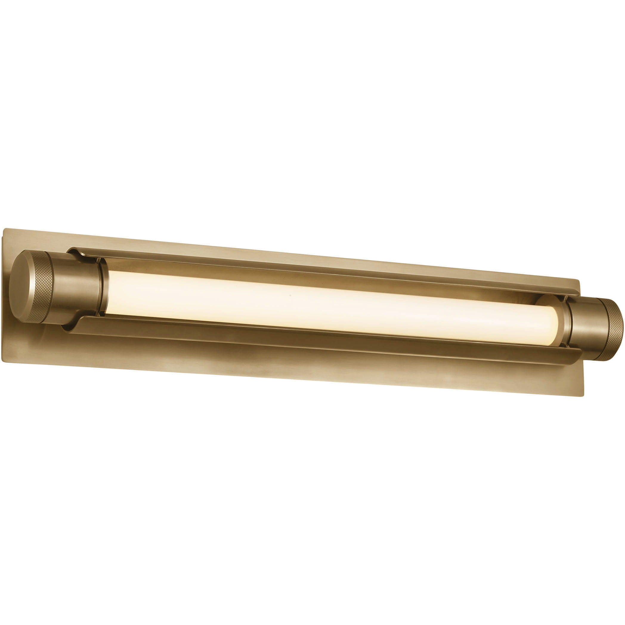 Avroko Capa LED 24 inch Hand Rubbed Antique Brass Vanity Light Wall Light