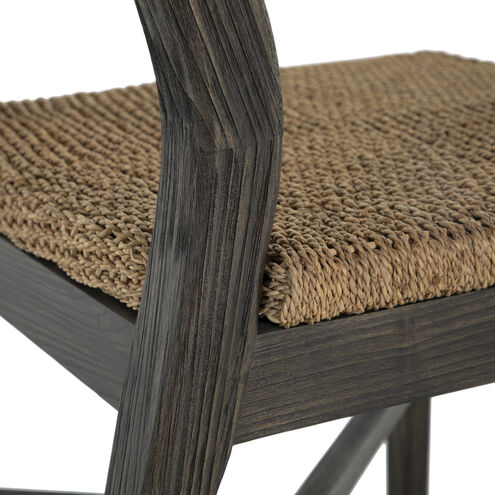 Richard Dark Brown Rubber Wood / Natural Seagrass Occasional Chair