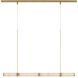 Anne-Marie Barton Marcell Linear Chandelier Ceiling Light in Antique-Burnished Brass