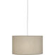 Elena 1 Light 15 inch Painted White Pendant Ceiling Light in Bone Dupioni