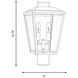 Drew & Jonathan Kennewick 2 Light 16.75 inch Antique Bronze Outdoor Post Lantern, Medium