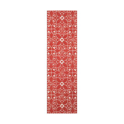 Scott 96 X 29 inch Rust/Cream Rugs, Wool