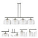 Ballston X-Large Bell LED 48 inch Brushed Satin Nickel Island Light Ceiling Light in Clear Glass, Ballston