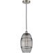 Edison Vaz 1 Light 8 inch Brushed Satin Nickel Cord Hung Mini Pendant Ceiling Light