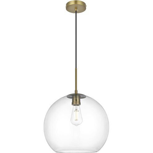 Baxter 1 Light 14 inch Satin Gold Pendant Ceiling Light