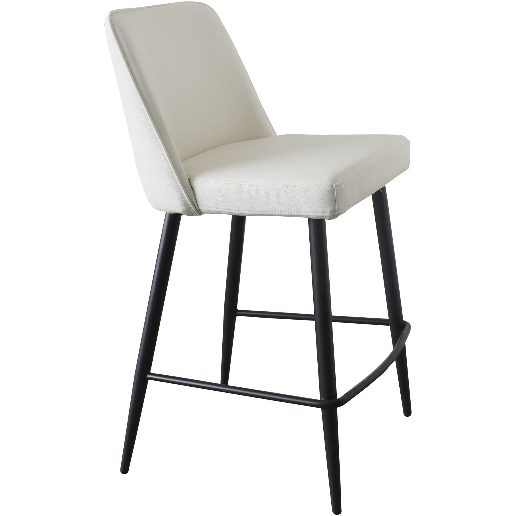 Emelia 38 inch White Counter Stool