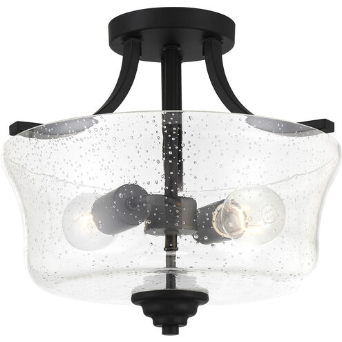 Shyloh 2 Light 13 inch Coal Semi Flush Ceiling Light