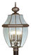 Monterey 4 Light 29 inch Bronze Outdoor Post Top Lantern