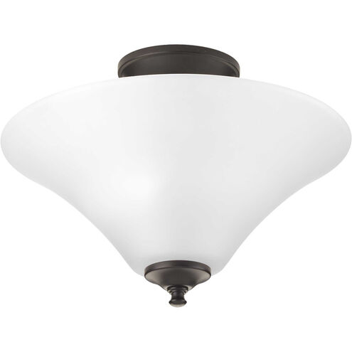Eustacia 2 Light 13.31 inch Antique Bronze Semi-Flush Mount Ceiling Light