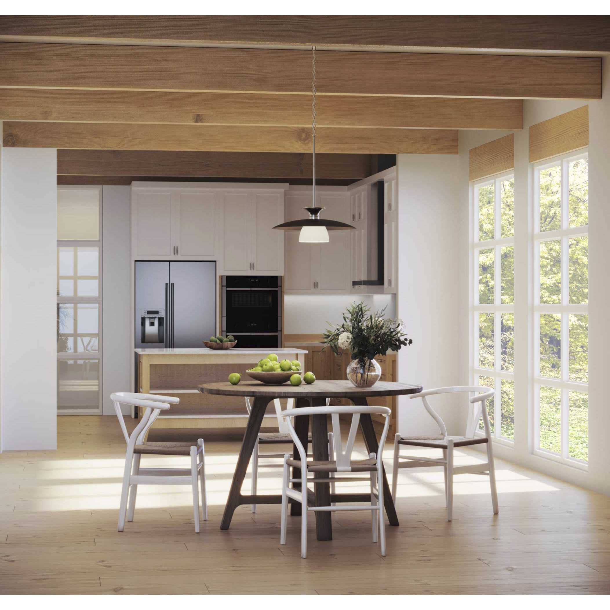 Trimble 1 Light 18 inch Brushed Nickel Pendant Ceiling Light, Design Series