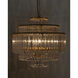 Quintus 4 Light 25 inch Antique Brass Chandelier Ceiling Light