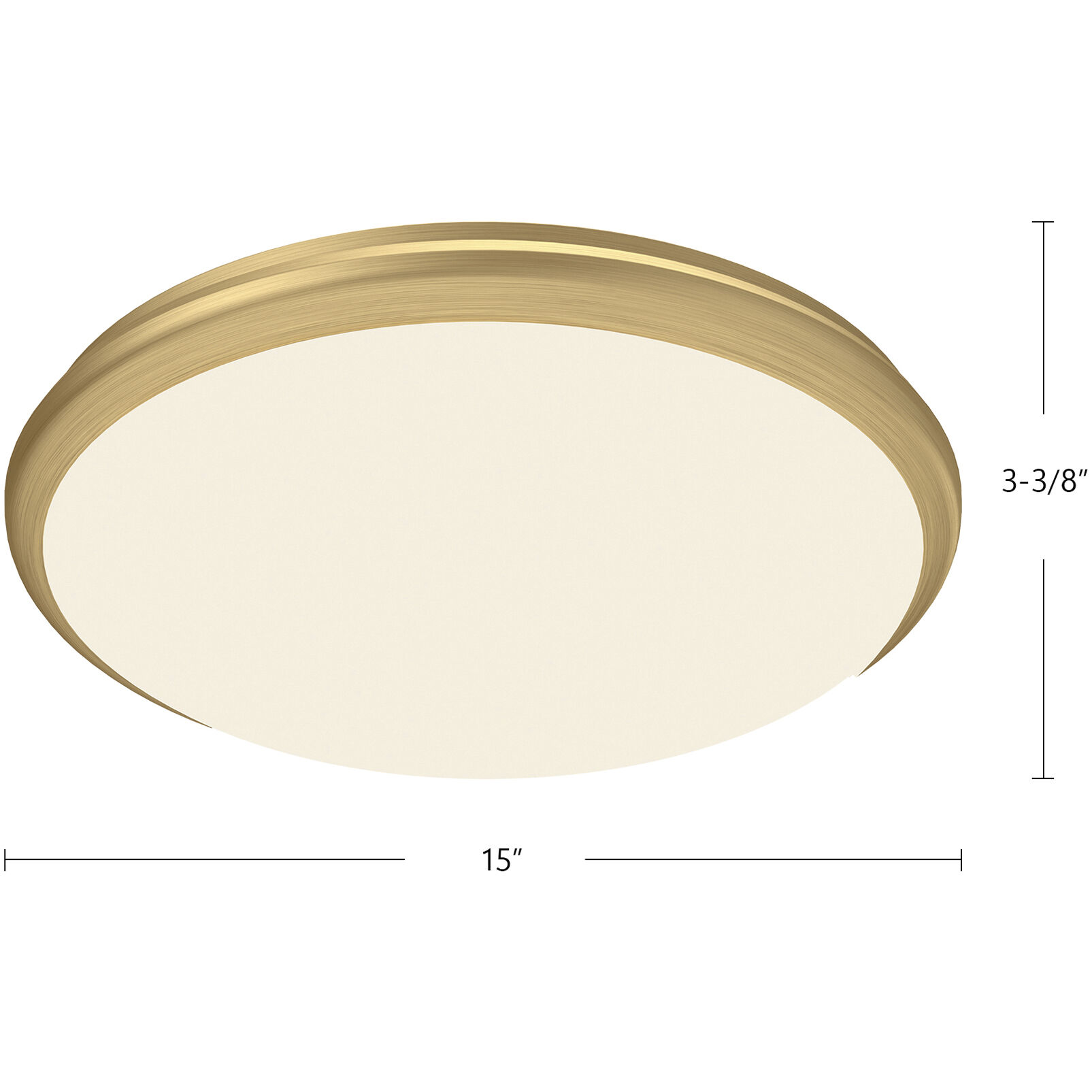 Malta LED 15 inch White Flush Mount Ceiling Light