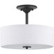 Briscoe 2 Light 13 inch Graphite Semi-Flush Mount Ceiling Light