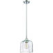 Signature 1 Light 7 inch Chrome Mini Pendant Ceiling Light