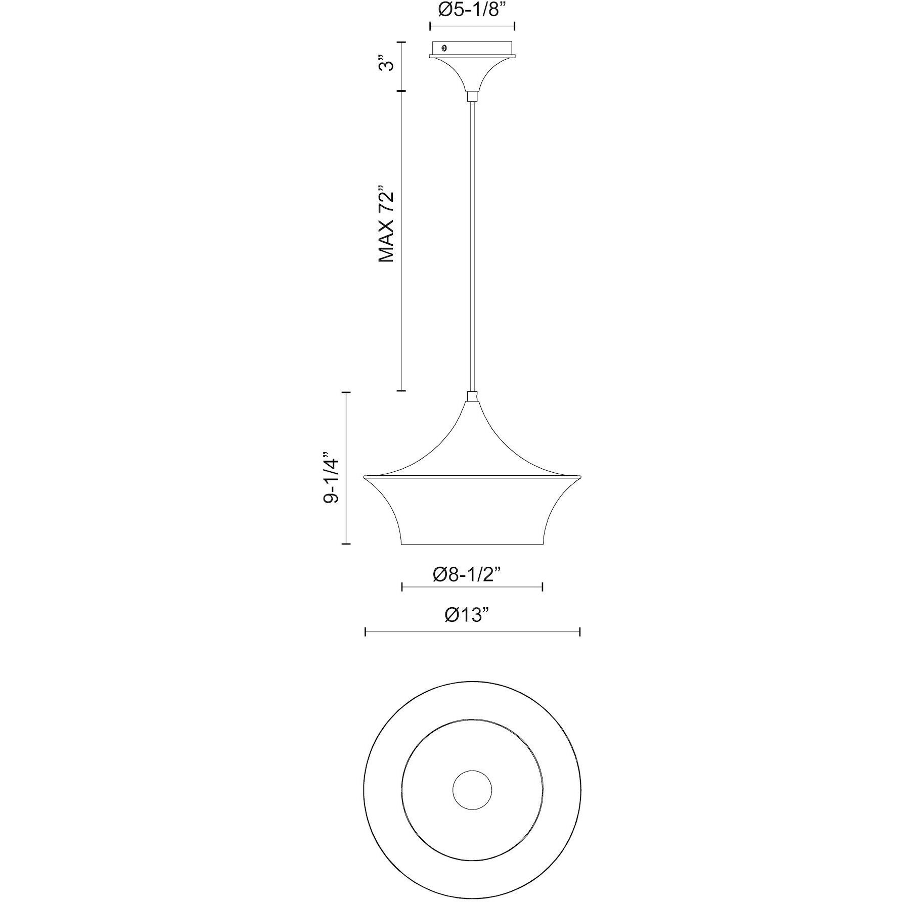 Alora Mood Emiko Pendant Ceiling Light in Brushed Gold