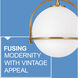 Somerset 1 Light 11.5 inch Heritage Brass Indoor Semi-Flush Mount Ceiling Light