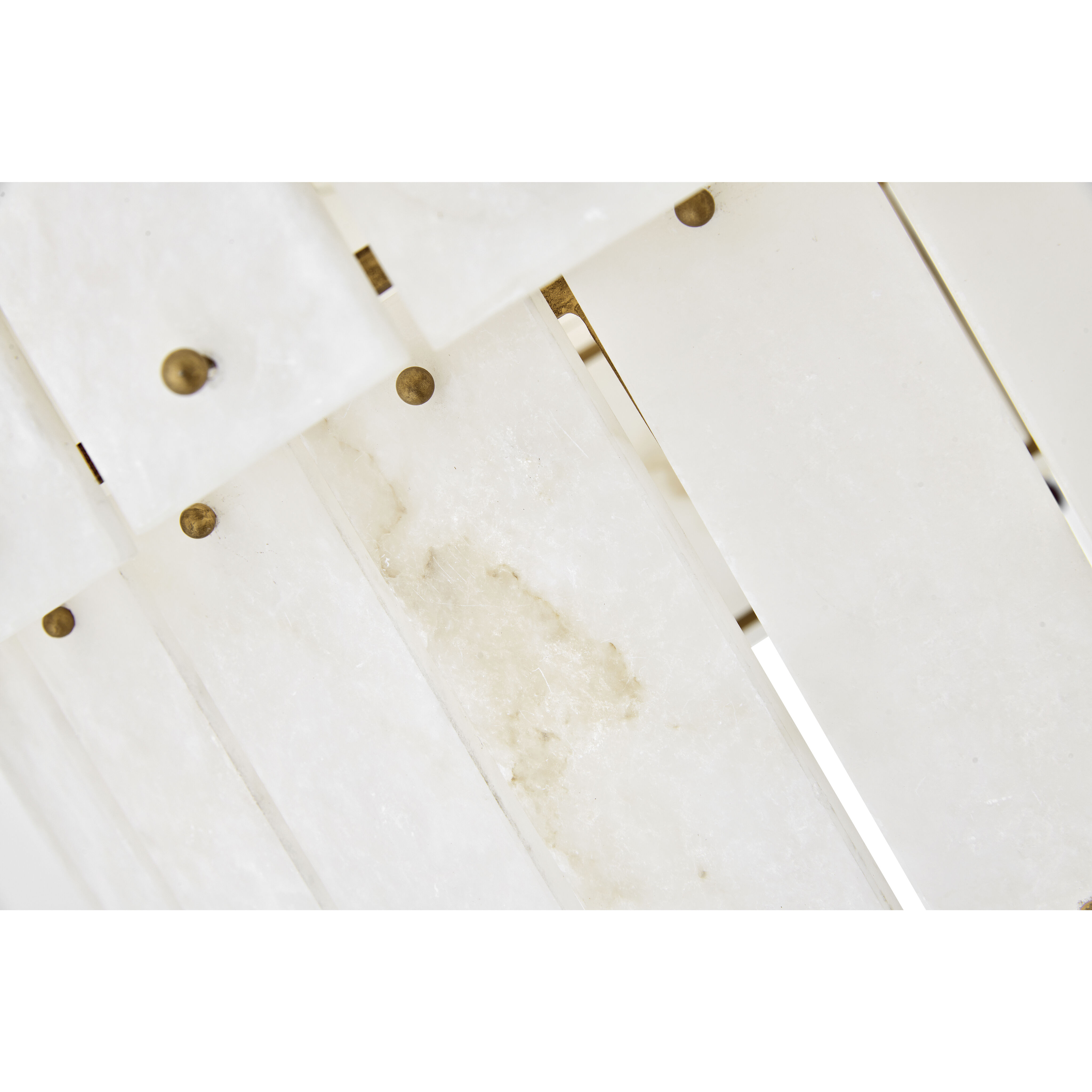 Simone LED 24 inch Burnished Gold Chandelier Ceiling Light in Alabaster, Drum