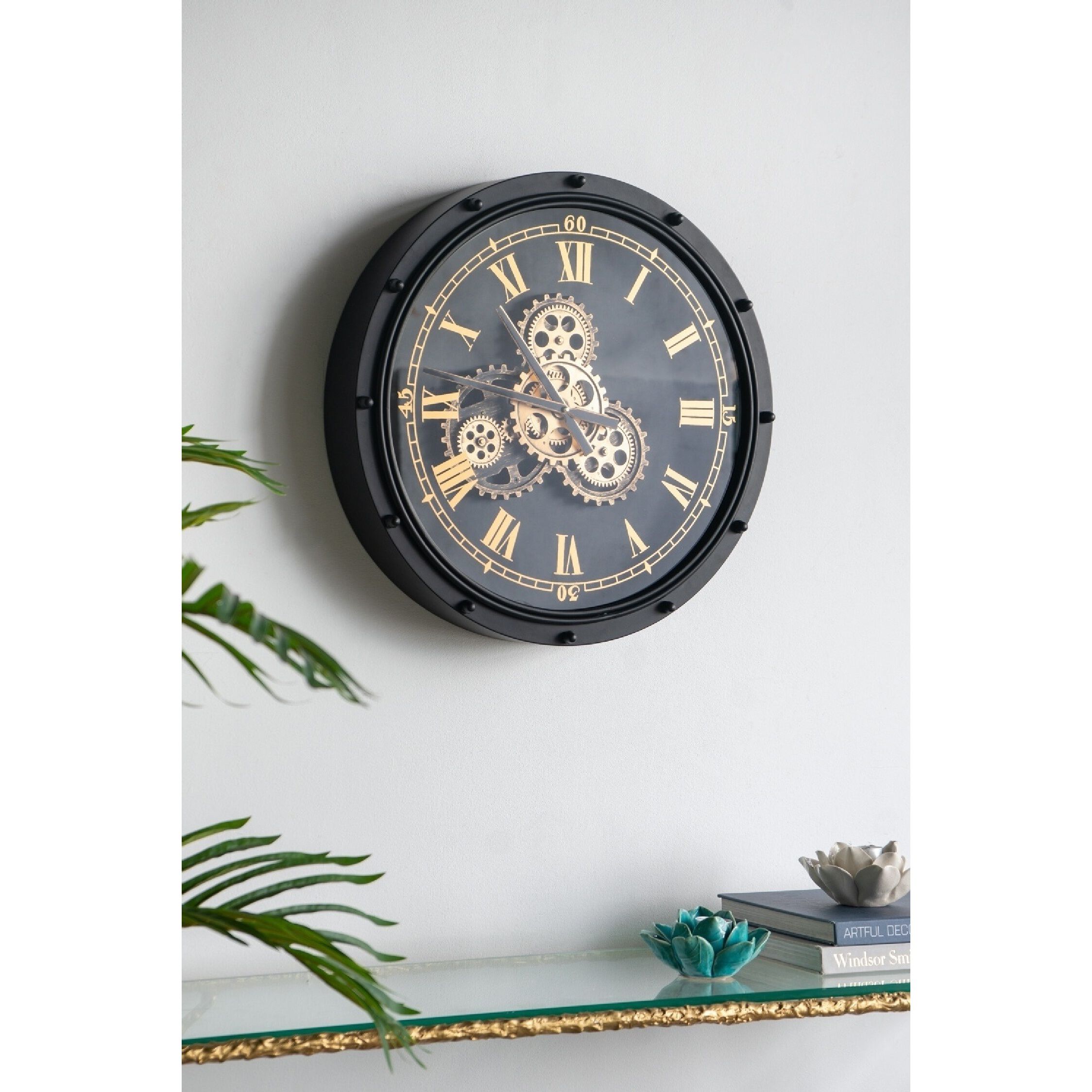 A&B Home 78669-DS Anita 19.7 inch Wall Clock