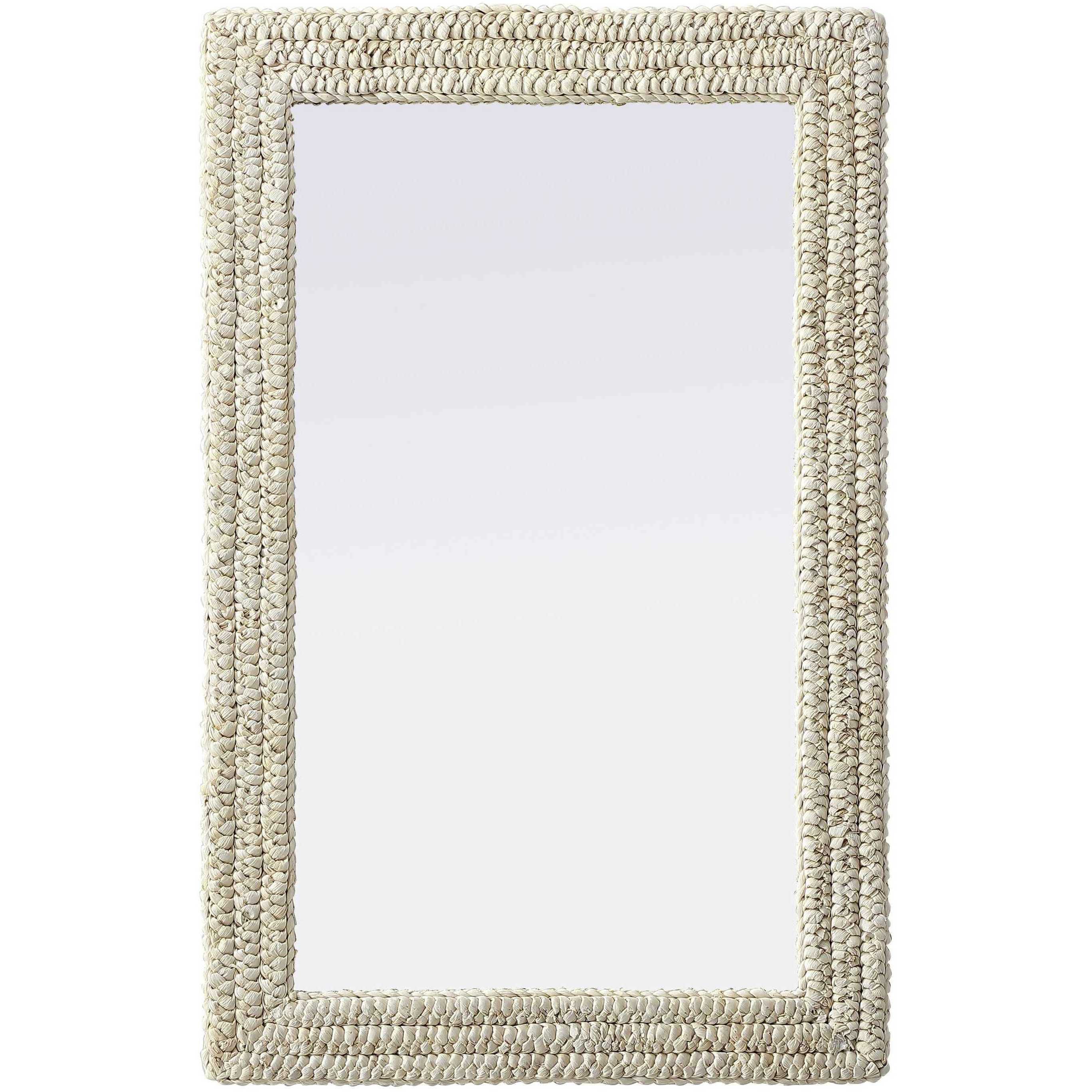 Marlowe 42 X 27 inch Linen White Mirror