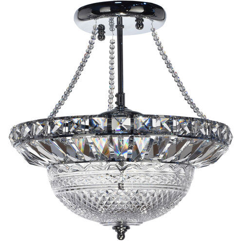 Evelyn 3 Light 14 inch Polished Chrome Pendant Ceiling Light