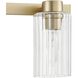 Bedminster 4 Light 30.5 inch Champagne Gold Vanity Light Wall Light