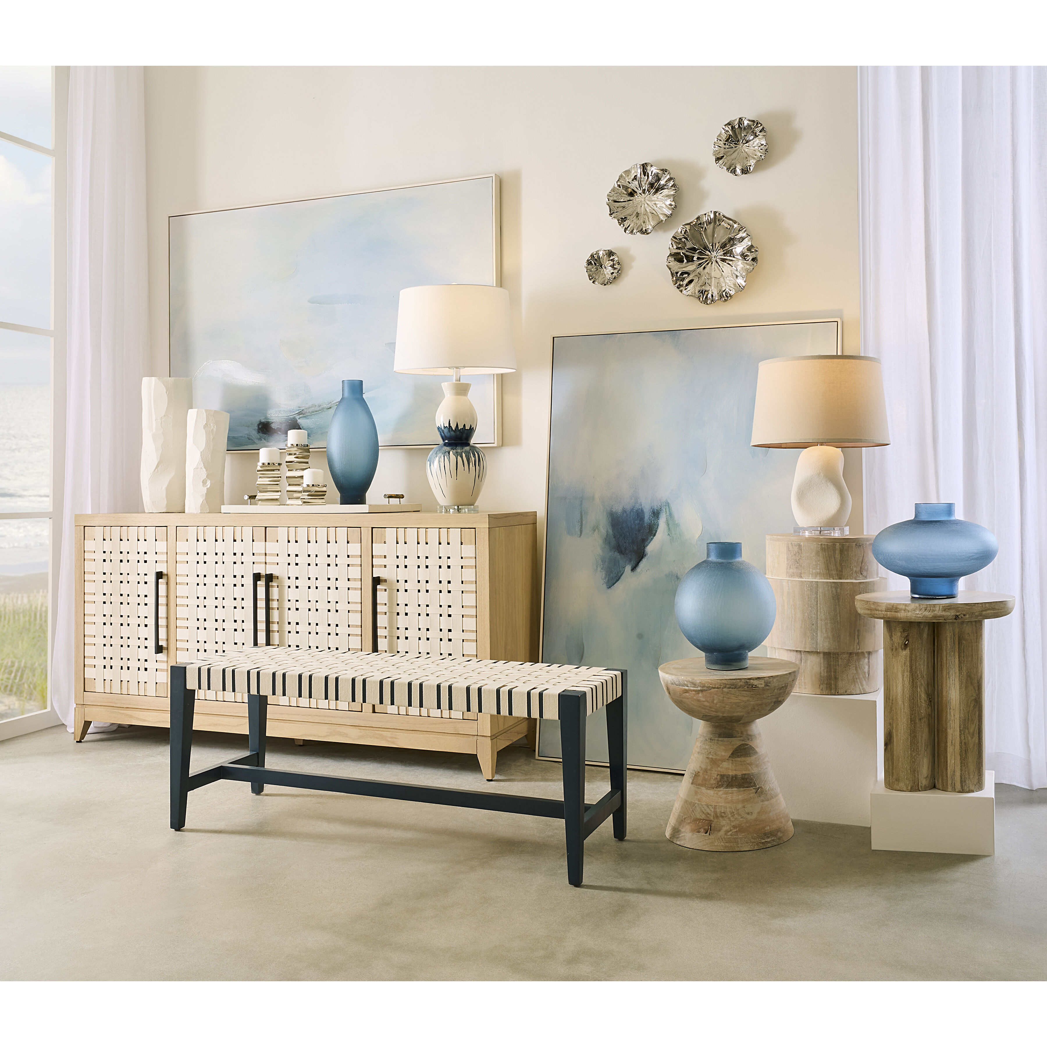 Curve 9.5 X 4.5 inch Candleholder, Set of 3