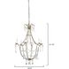Scarlett 12 Light 34 inch Champagne and Clear Chandelier Ceiling Light