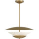 Solara 4 Light 23.75 inch Legacy Brass Pendant Ceiling Light