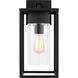 Vado 1 Light 17.13 inch Black Outdoor Wall Lantern