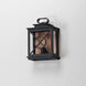 Yorktown VX 1 Light 12.25 inch Black and Aged Copper Outdoor Wall Mount