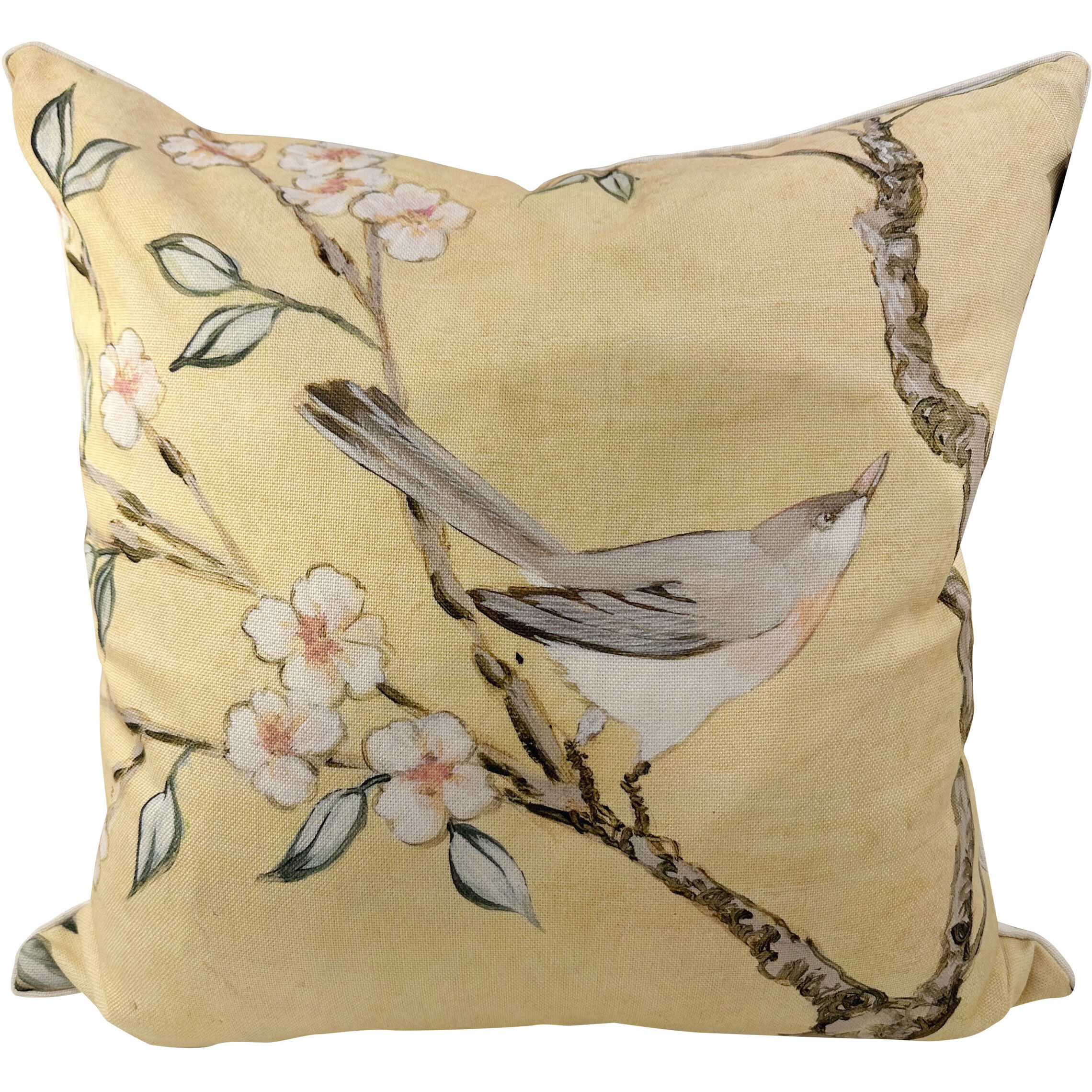 Golden Branch 24 inch Multicolor Pillow