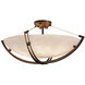 Clouds LED 42 inch Dark Bronze Semi-Flush Ceiling Light