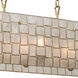 Roxy Island Light Ceiling Light in Oxidized Gold Leaf