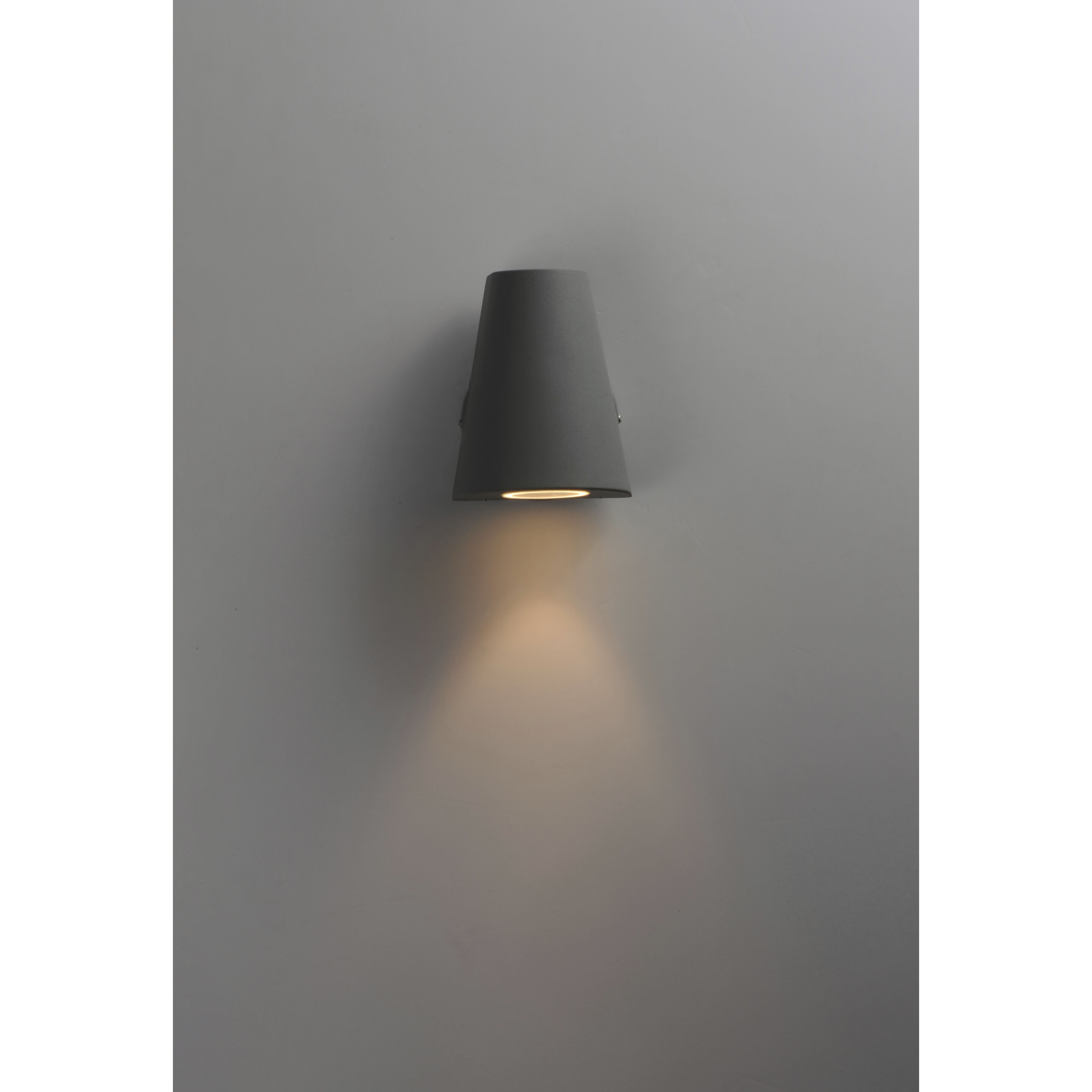 Mini LED 6 inch Silver Outdoor Wall Mount