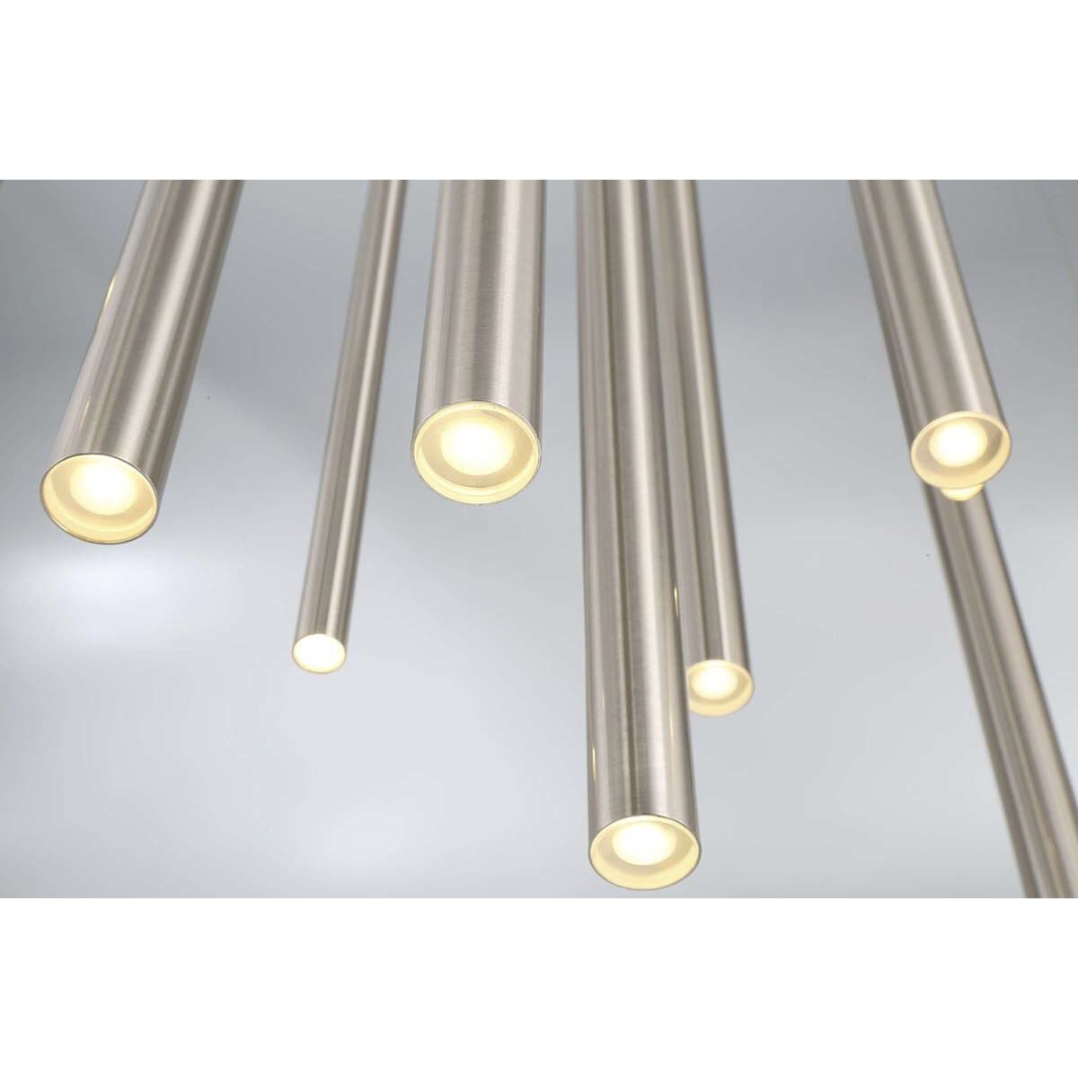 Santana LED 10 inch Satin Nickel Chandelier Ceiling Light