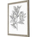 Silvered Leaves Gray and Brown and Green and Neutral Framed Art