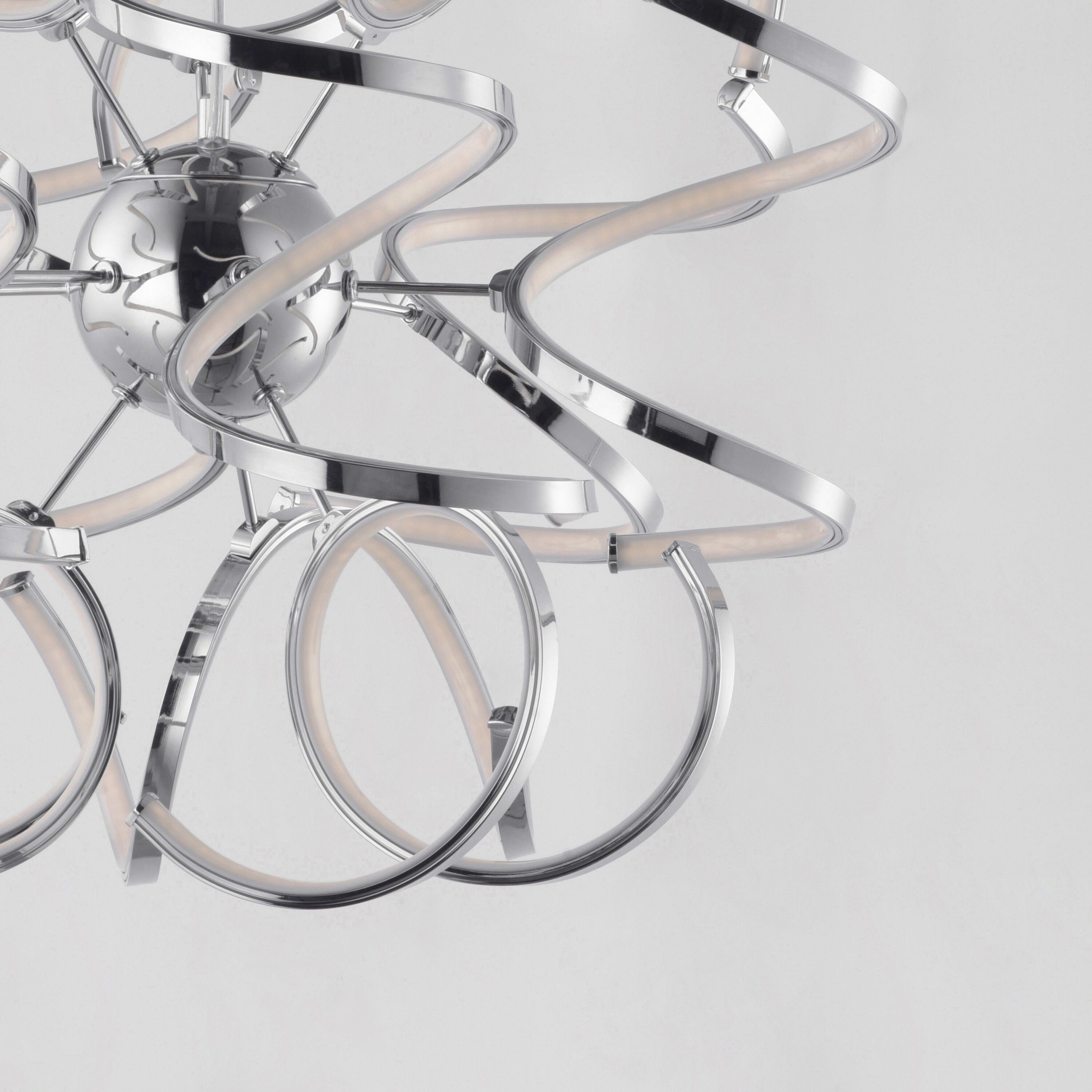 Chaos LED 23.5 inch Polished Chrome Single Pendant Ceiling Light