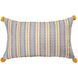 Marley 12 X 0.1 inch Mustard with Blue Pillow, Cover Only