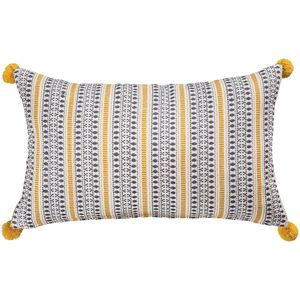 Marley 12 X 0.1 inch Mustard with Blue Pillow, Cover Only