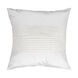 Solid Pleated 18 X 18 inch White Pillow Kit, Square
