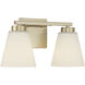 Strayhan 2 Light 13 inch Modern Gold Bathroom Vanity Light Wall Light