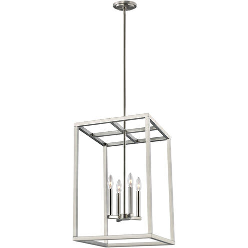 Moffet Street LED 15.5 inch Brushed Nickel Foyer Pendant Ceiling Light, Medium