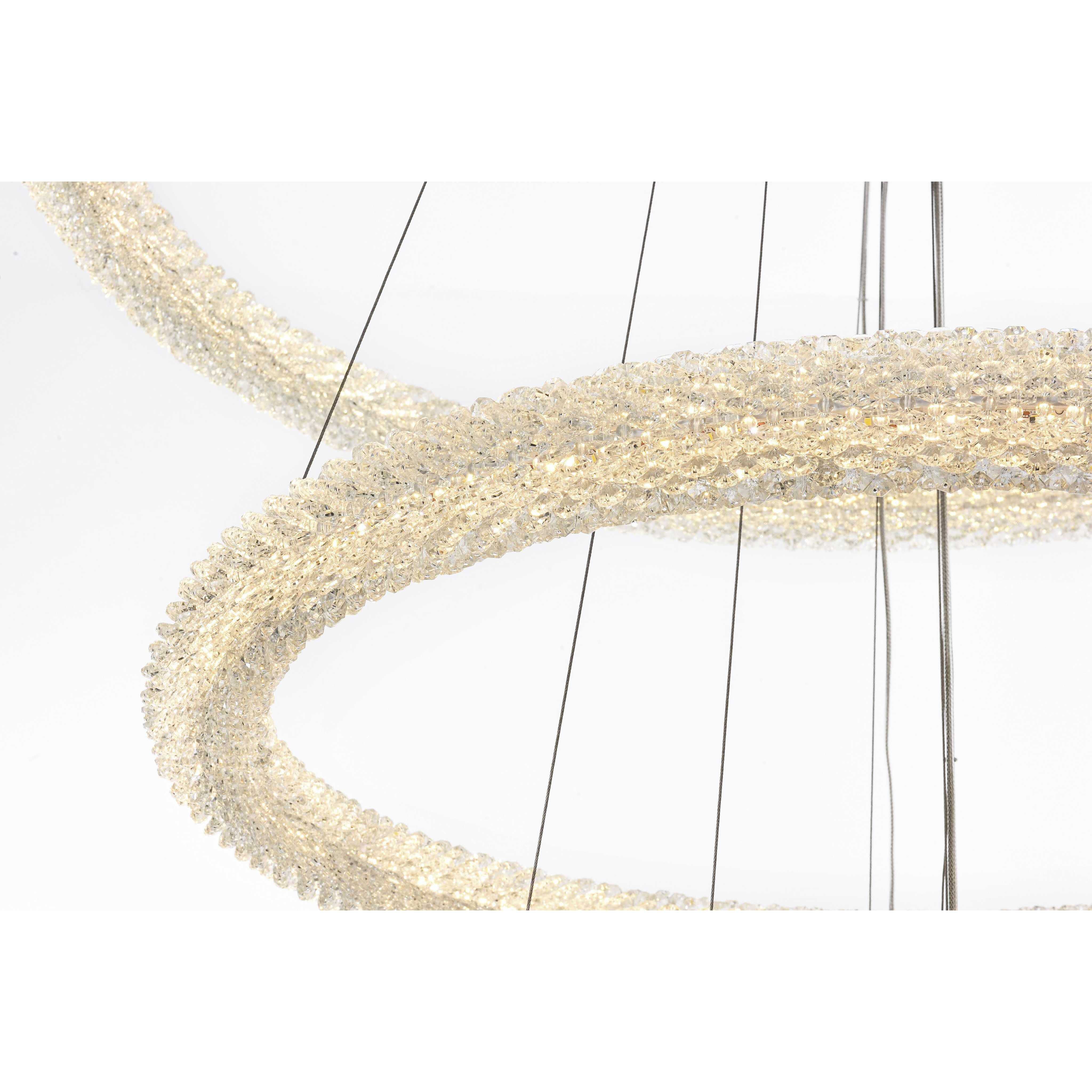 Bowen 4 Light 42 inch Satin Gold Chandelier Ceiling Light