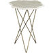 Positano 24 X 19.5 inch White End Table